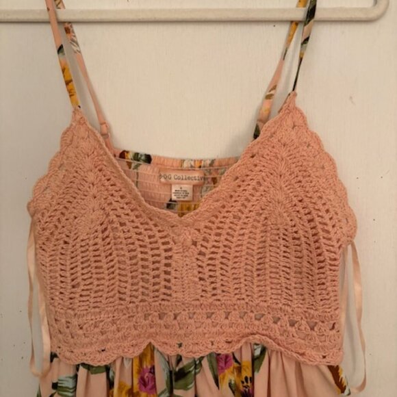 BOG Collective Floral Print Mini Dress, Sz S, NWOT, Defects - Picture 2 of 8